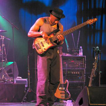Marcus Miller playing bass guitar