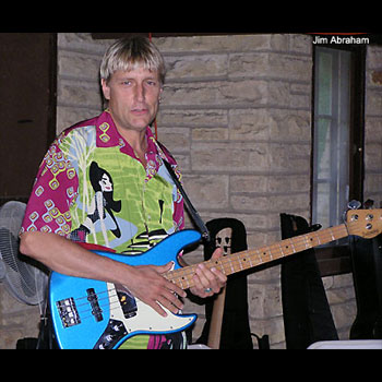 Will Lee playing bass guitar