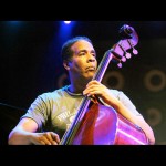 Stanley Clarke playing upright bass